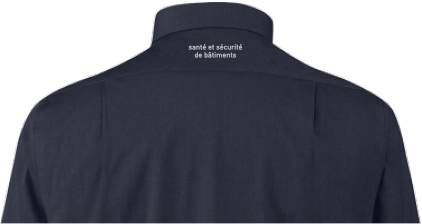 GLOBATECH - DG505 - Chemise Spencer en popeline homme - BR. 13122 (AVG) + BR. 13127 (NUQUE)