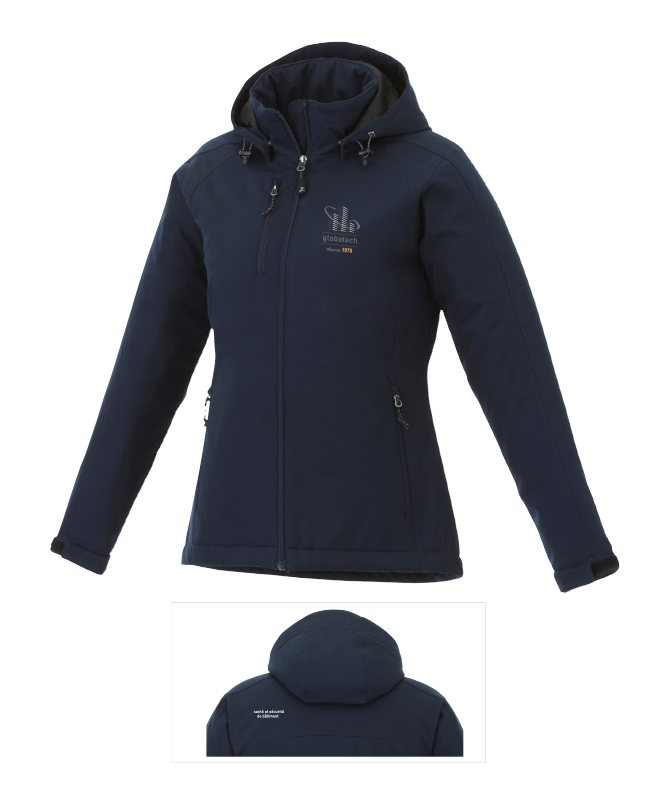GLOBATECH ADMINISTRATION - 99531 Insulated Softshell For Women (NAVY) - 13122 (AVG) + 13127 (OG)