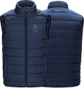 GLOBATECH ADMINISTRATION - L00975 Sleeveless Quilted Jacket For Men (NAVY) - 13122 (AVG) + 13127 (NUQUE)