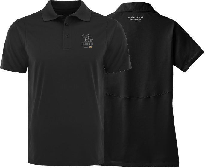 GLOBATECH ADMINISTRATION - S445 polo anti-accroc homme - BR. 13122 (AVG) - BR. 13127 (NUQUE)