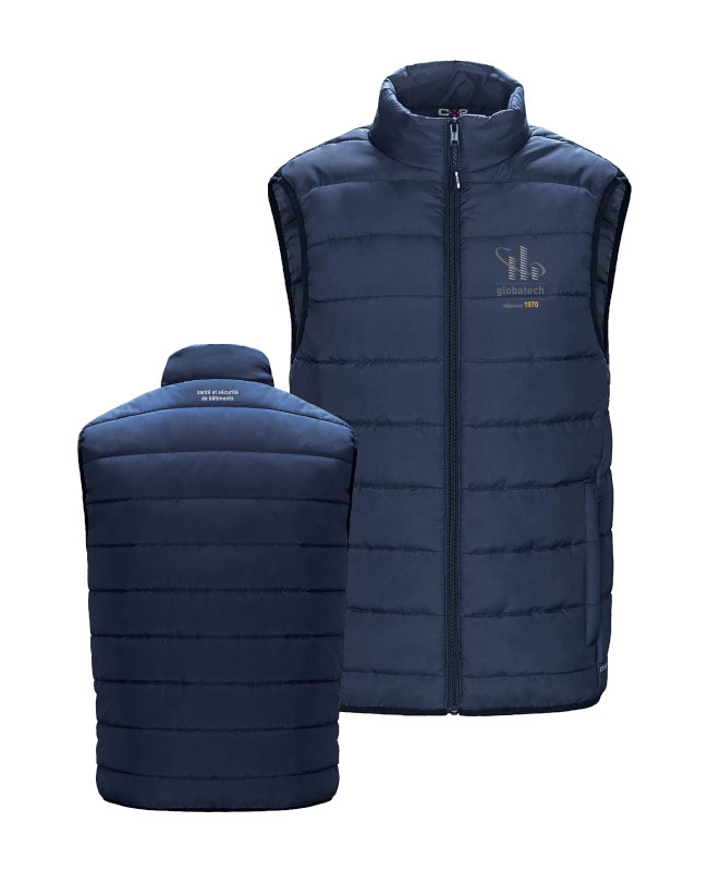 GLOBATECH ADMINISTRATION - L00976 veste matelassé sans manche femme - BR. 13122 (AVG) - BR. 13127 (NUQUE)
